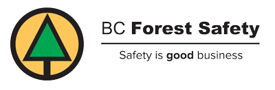 Forest safety logo with slogan