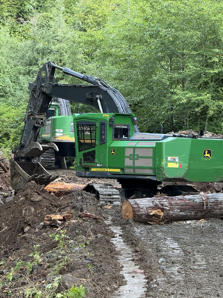 coastroad-construction-gallery-02 Green machinery working in forest